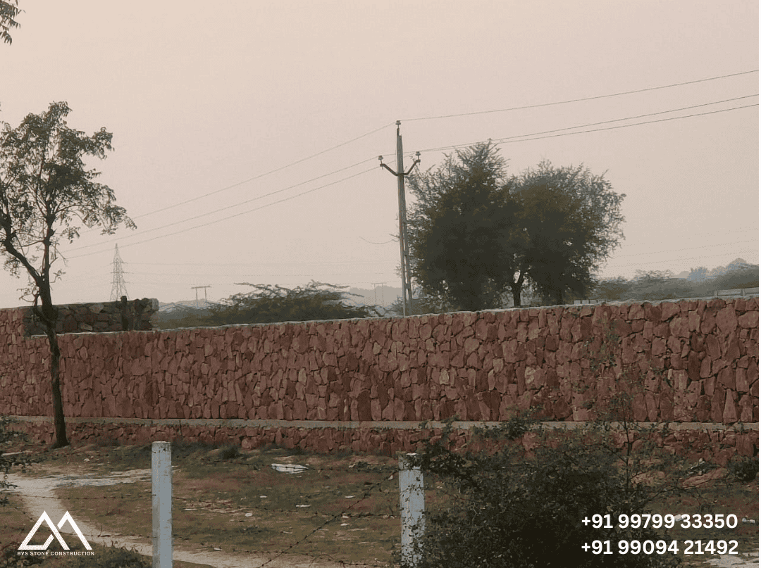 Dhangadhra random rubble stone masonry in Ahmedabad &ndash; project 10